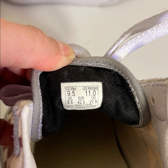 Vans Red and White Checkered Sneakers - Picture 2 of 2